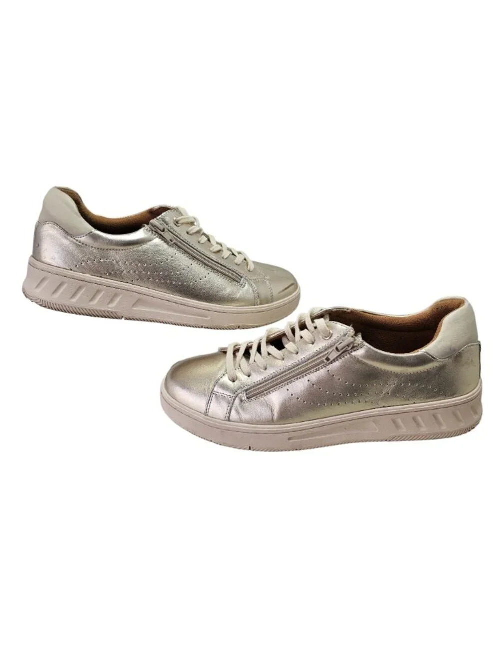 Hush Puppies metallic gold